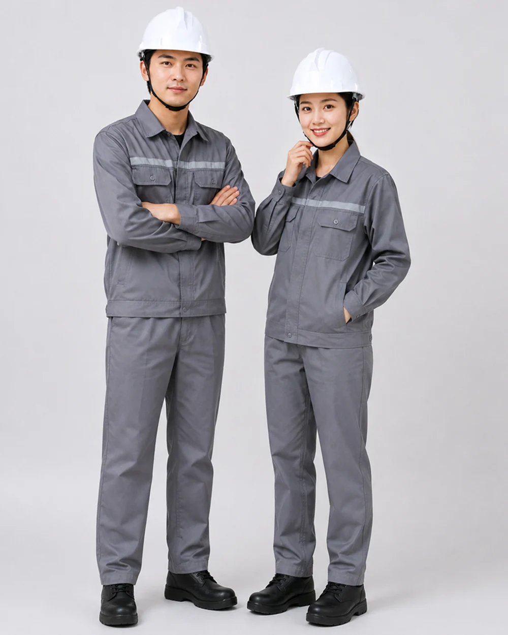 Mũ Bảo Hộ Lao Động Có Vành Màu Trắng