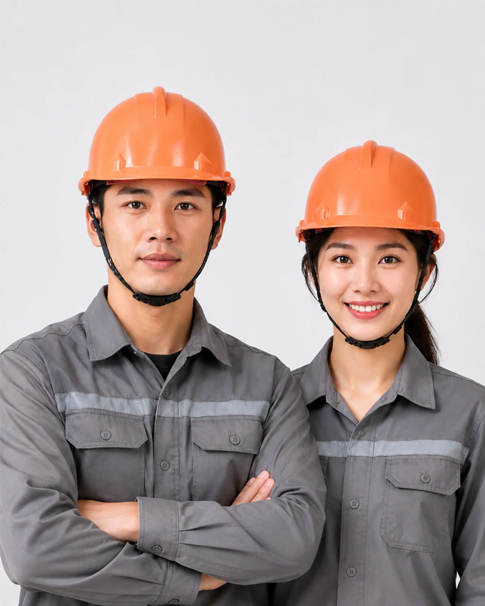 Mũ bảo hộ lao động màu cam