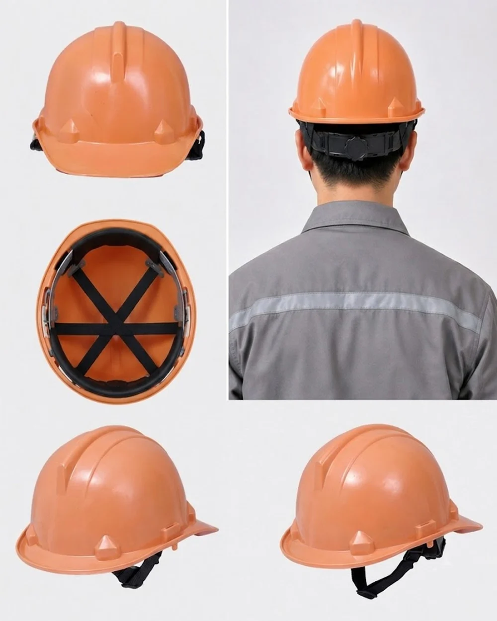 Mũ bảo hộ lao động màu cam