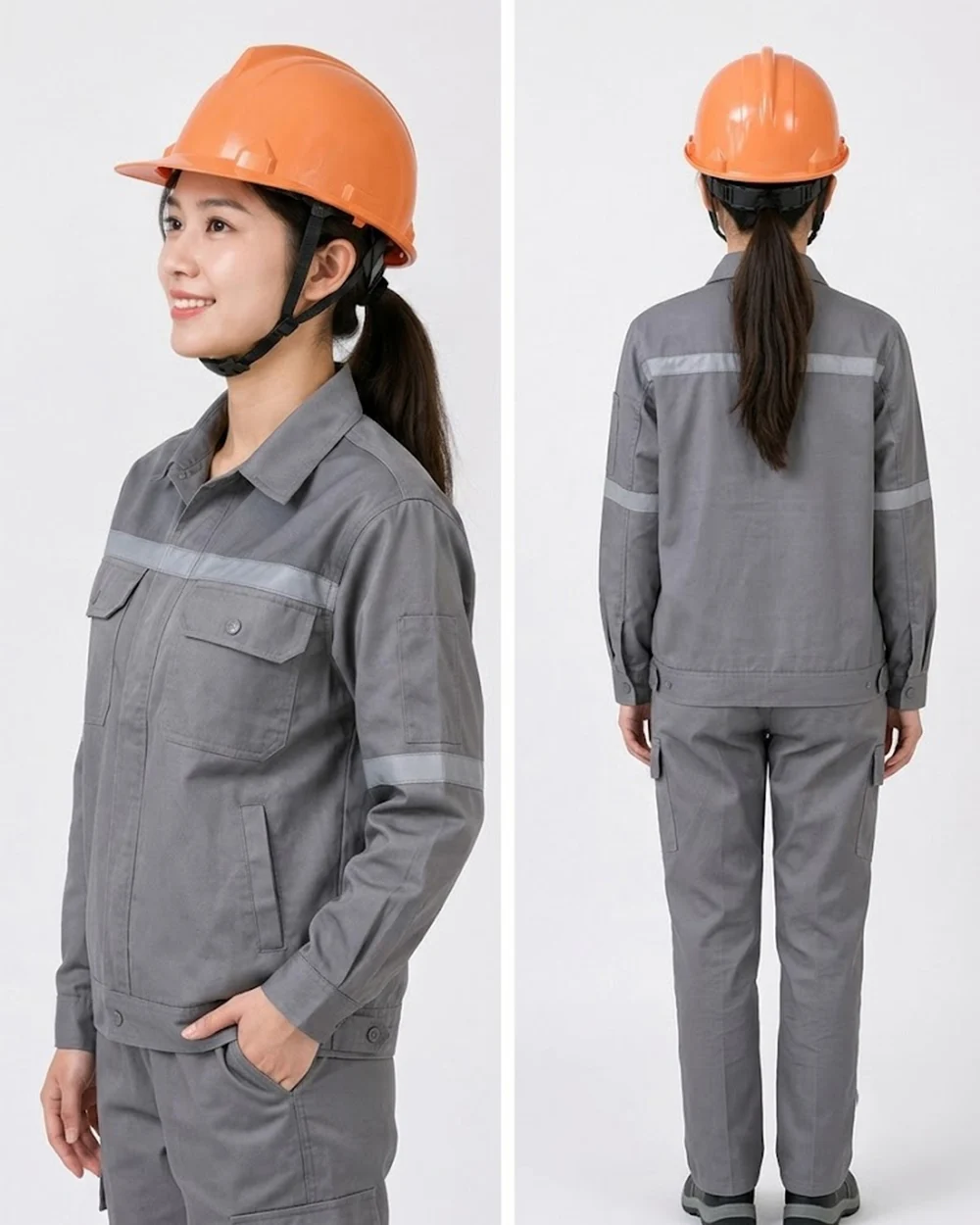 Mũ bảo hộ lao động màu cam