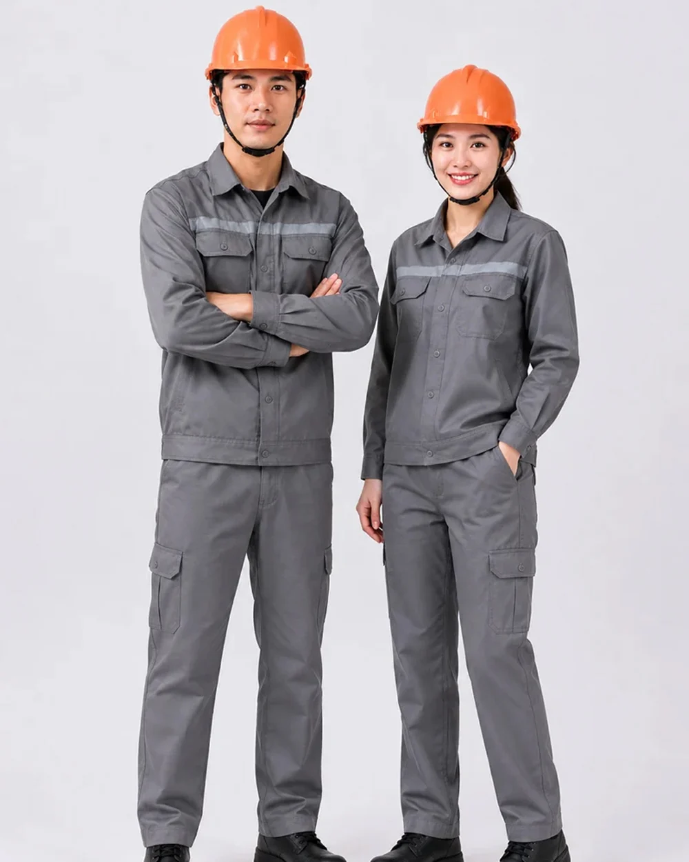Mũ bảo hộ lao động màu cam