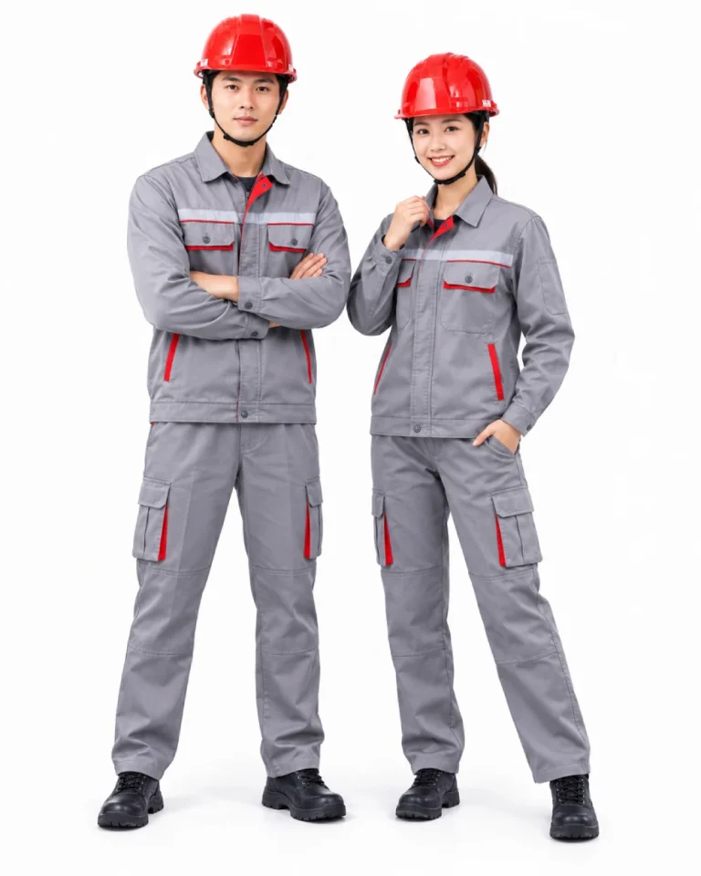 Mũ bảo hộ lao động 3 gân màu đỏ