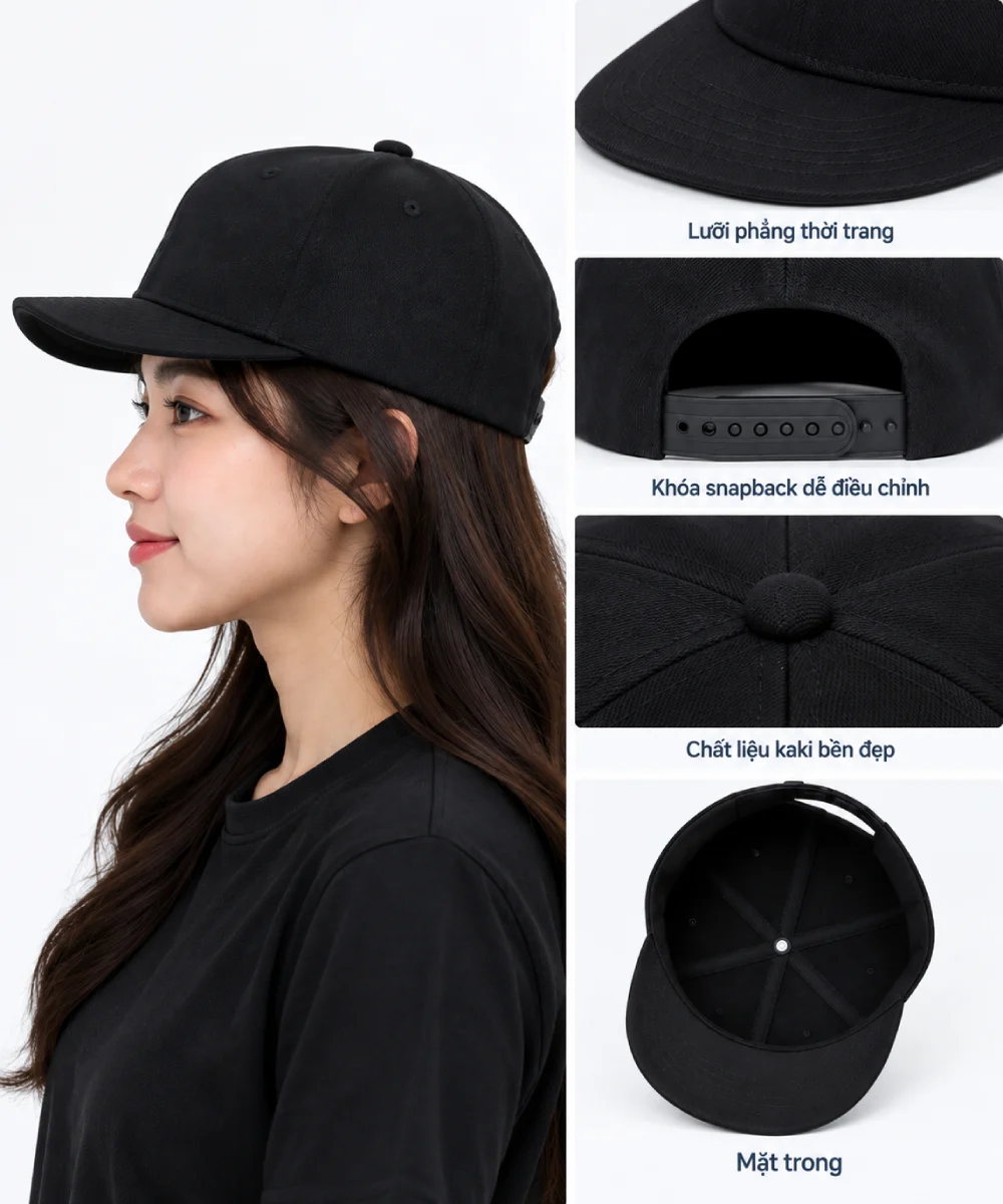 Mũ lưỡi trai Snapback trẻ trung