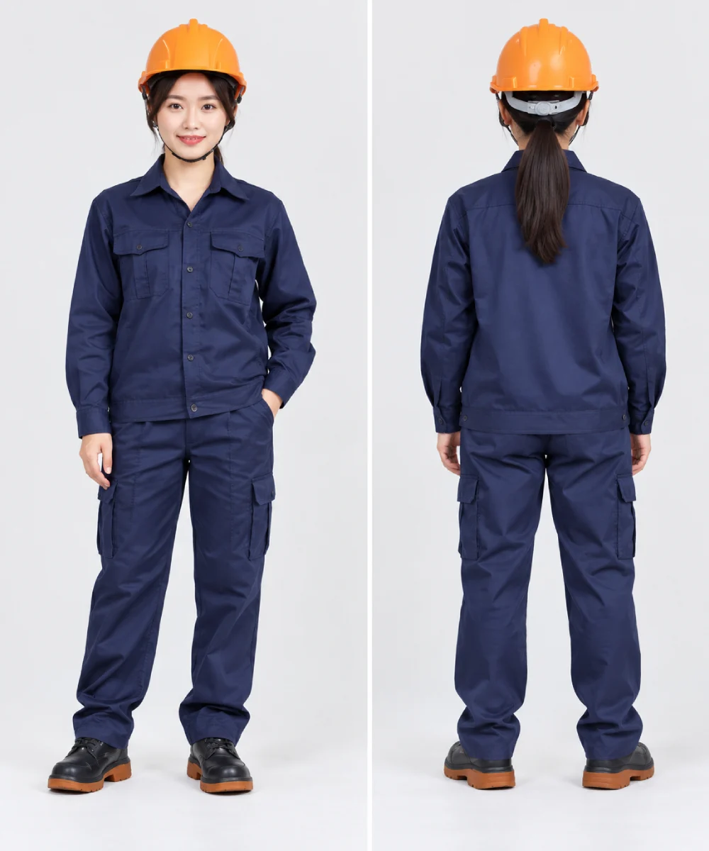 Quần áo bảo hộ lao động màu xanh navy