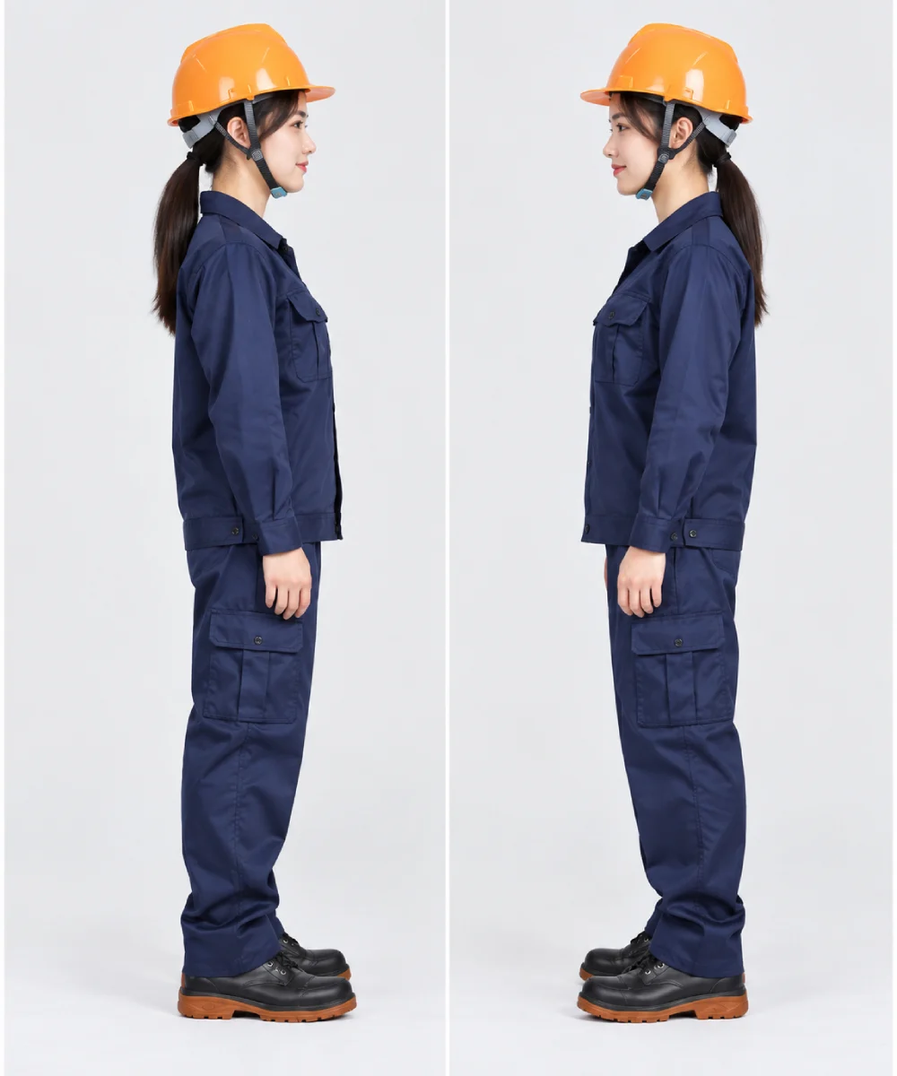 Quần áo bảo hộ lao động màu xanh navy