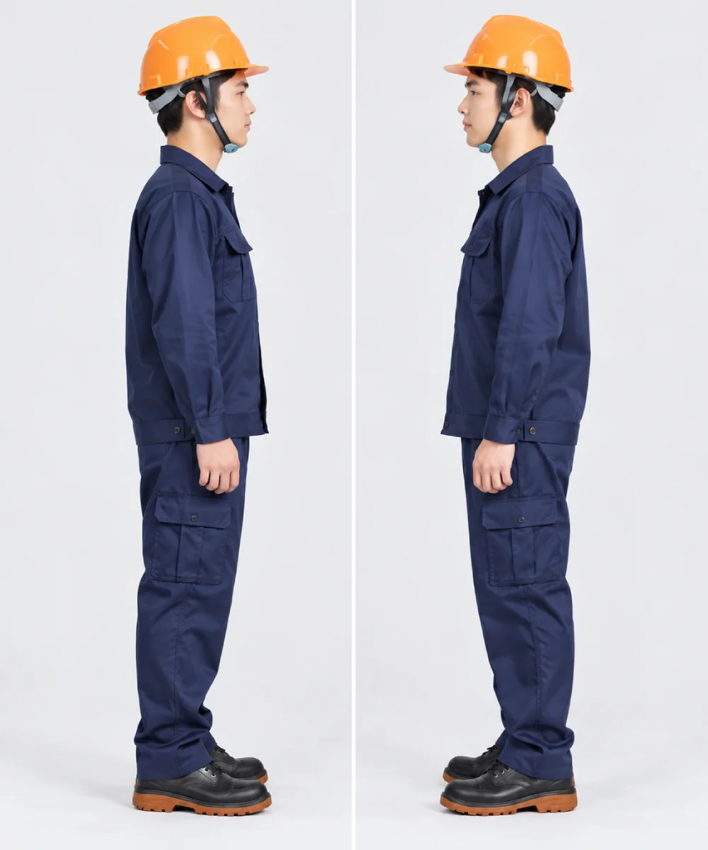 Quần áo bảo hộ lao động màu xanh navy