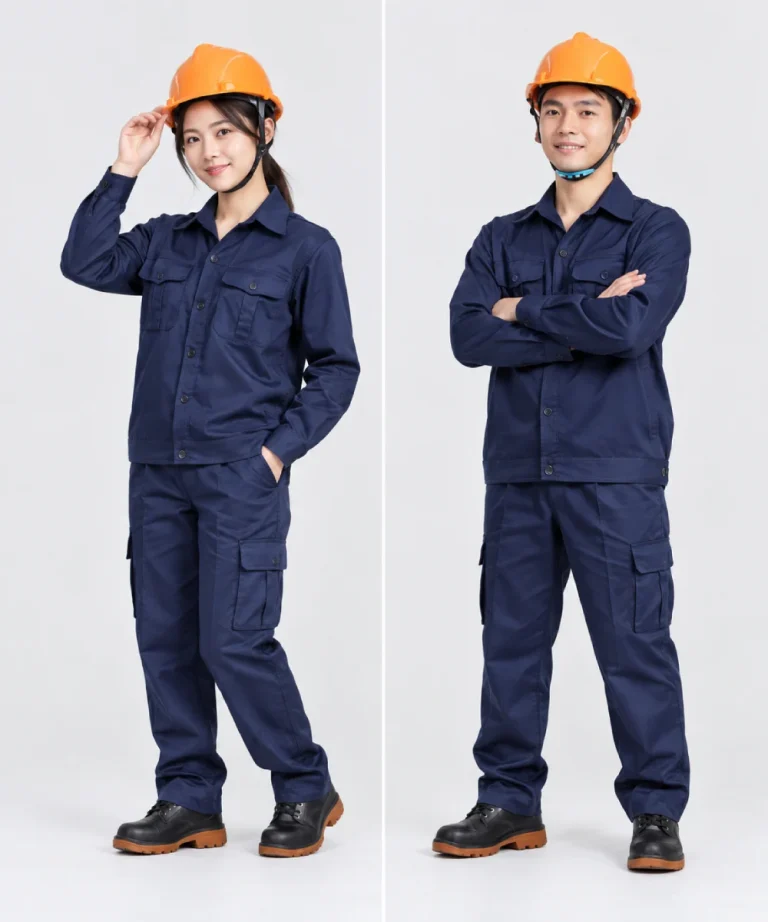 Quần áo bảo hộ lao động màu xanh navy