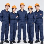 Quần áo bảo hộ lao động màu xanh navy