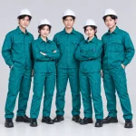 Quần áo bảo hộ lao động màu xanh ngọc bích