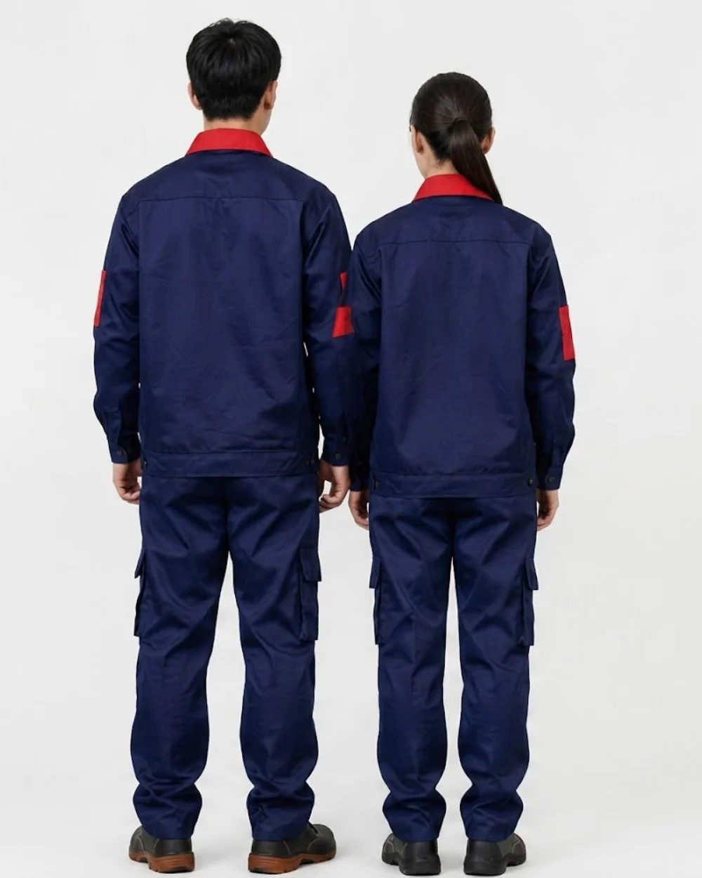 Quần áo bảo hộ vải Kaki màu xanh navy