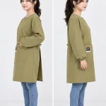Tạp dề choàng tay dài bo chun có túi lớn
