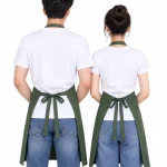 Tạp dề dáng dài màu xanh đậm
