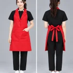 Tạp dề giả gile cổ vest cài một cúc