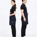Tạp dề jeans cao cấp phối da