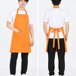 Tạp dề trơn dáng dài có túi tiện lợi