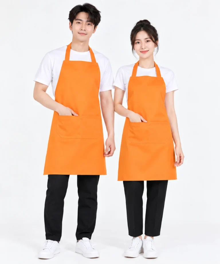 Tạp dề trơn dáng dài có túi tiện lợi