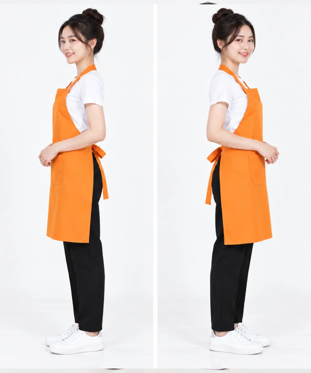Tạp dề trơn dáng dài có túi tiện lợi