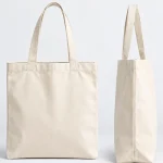 Túi tote canvas màu kem