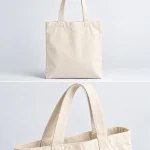 Túi tote canvas màu kem