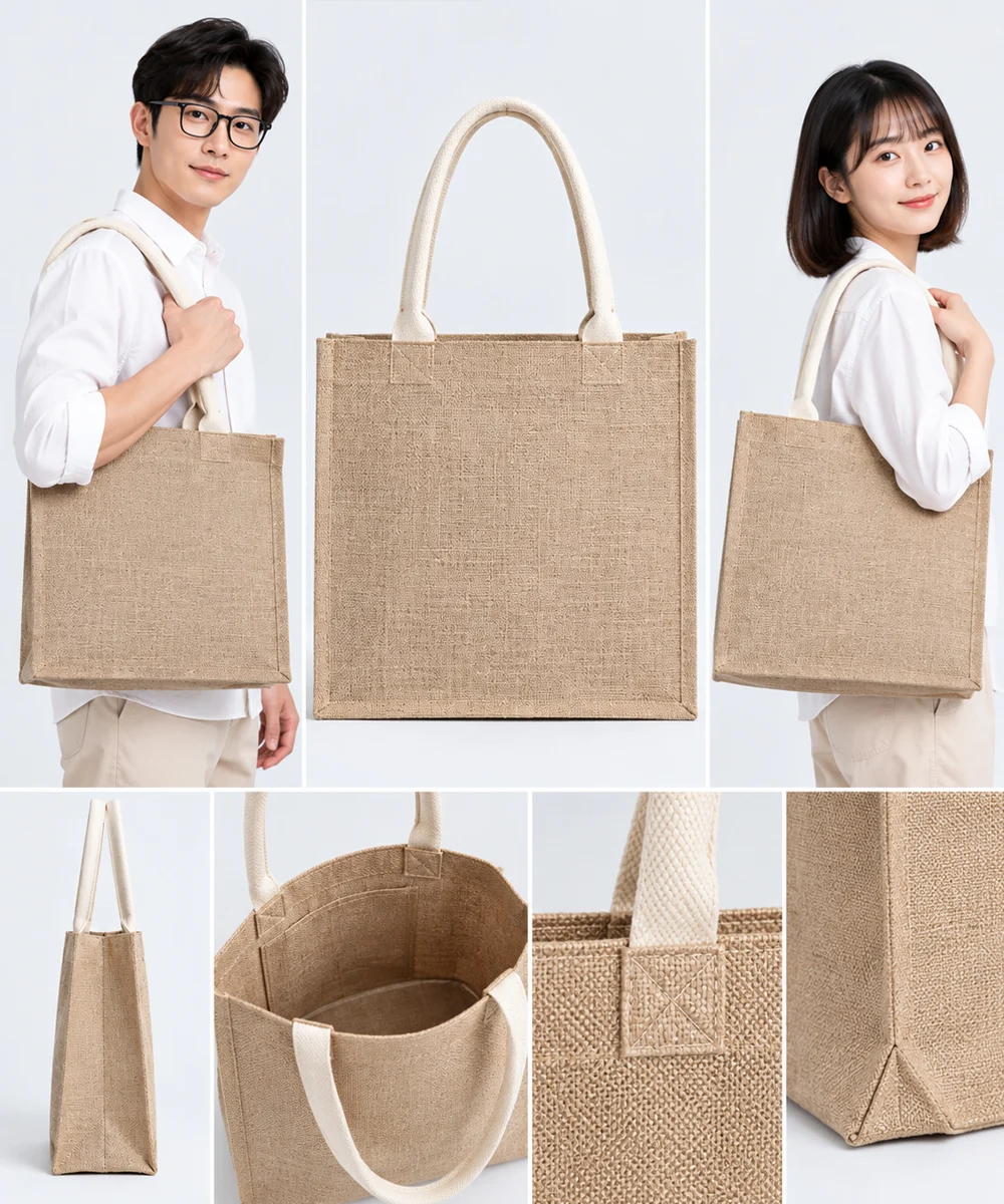 Túi tote đay tự nhiên