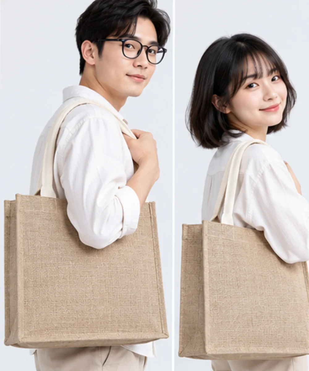 Túi tote đay tự nhiên