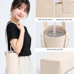 Túi vải đựng cốc trà sữa