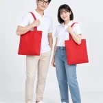 Túi vải không dệt màu đỏ