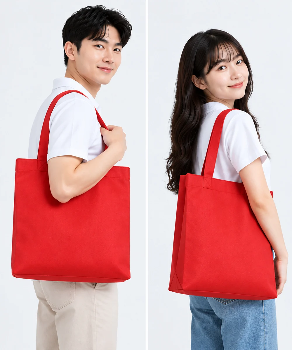 Túi vải không dệt màu đỏ