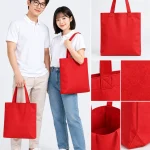 Túi vải không dệt màu đỏ