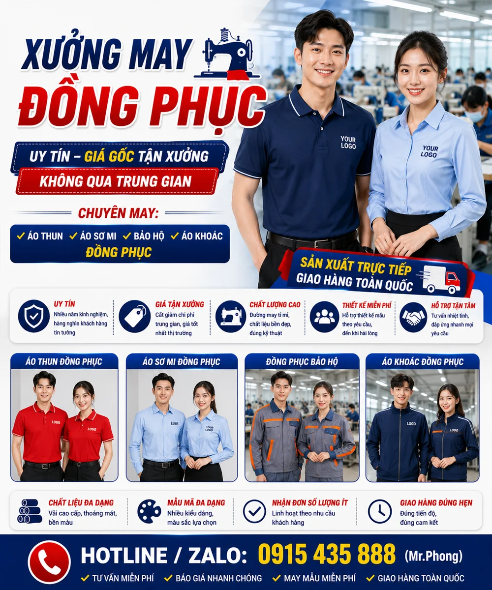 Xưởng may đồng phục