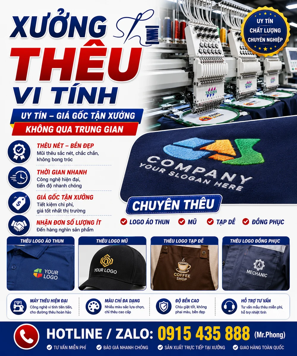 Xưởng thêu vi tính