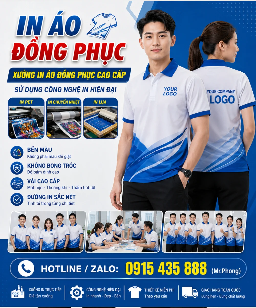 in áo đồng phục