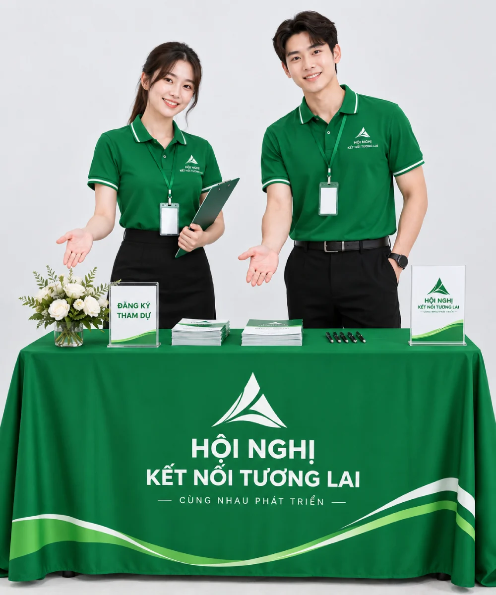In khăn trải bàn sự kiện